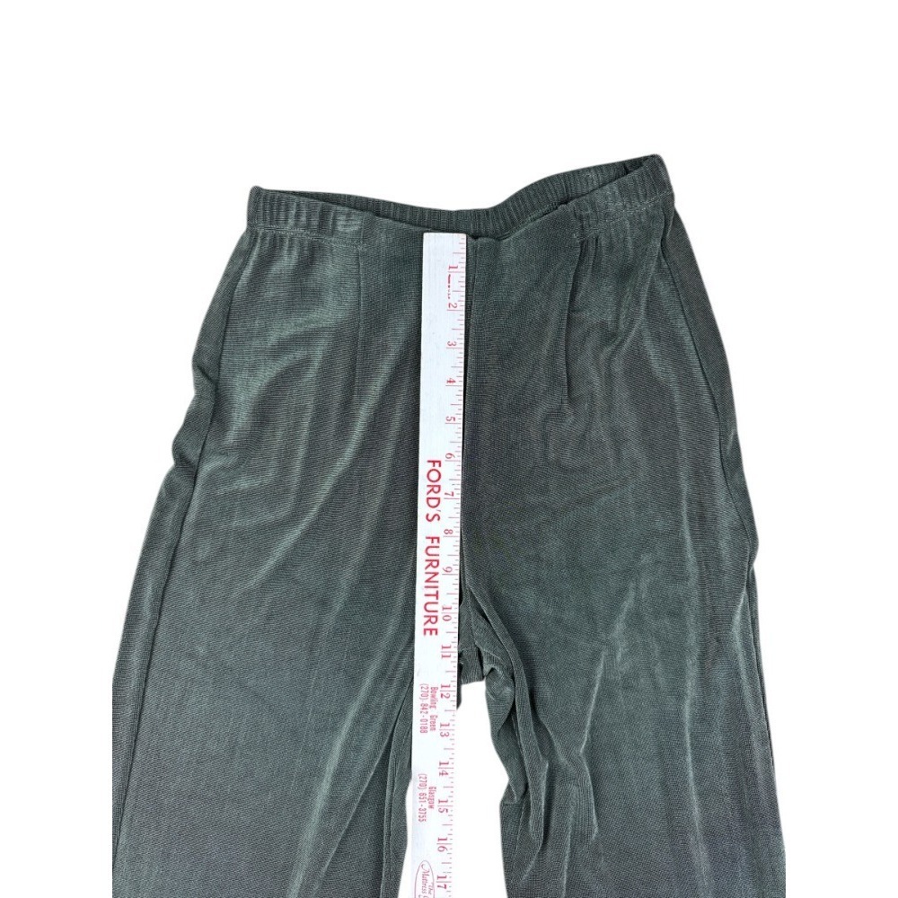 Chico's Travelers Sage Green 2 Piece Jacket & Pant Set Size 0 Gold Zip‎ Relaxed - Picture 11 of 14